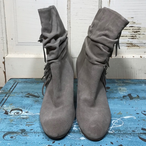 Steve Madden Mohavee Leather Suede Fringe Boots - Picture 13 of 14